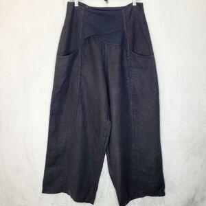 Completo Lino by Arthurio Wide Leg High Waist Linen Pants‎ Size Medium